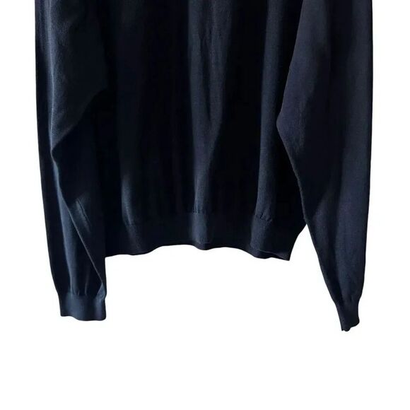 Baracuta Vintage Silk Blend Black Mock Neck Retro Knit Men Sweater SZ 2X #2296 - Picture 3 of 9